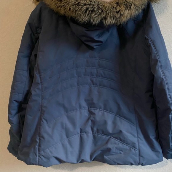 Obermeyer Tuscany ll Insulated Thermore Blue Fur-Trimmed Hooded Winter Jacket 20 - Picture 11 of 16